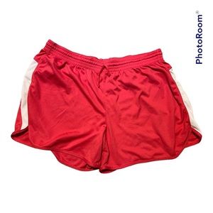 Pink and white Champion athletic shorts XXL